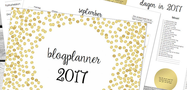 Blogplanner 2017